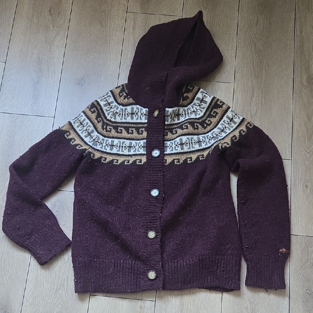 Roots Hooded Cardigan Sz XL